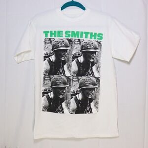 The Smiths Meat Is Murder Graphic Tee Mens S White Excellent Band T-Shirt 18x29